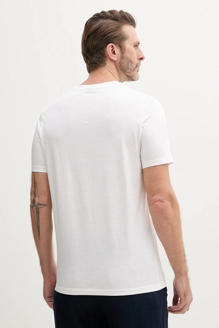 Βαμβακερό μπλουζάκι Joop! ανδρικό, χρώμα: άσπρο, 30041079 φωτογραφία