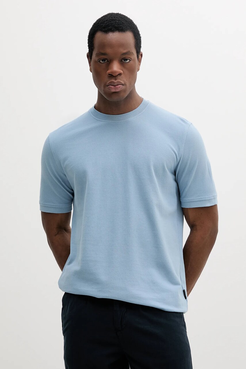 Sisley tricou din bumbac uni, 3089S104J