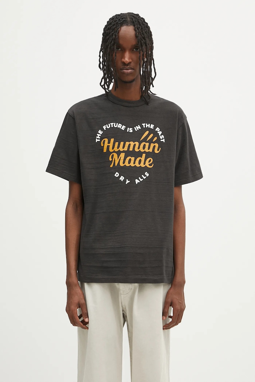 Human Made tricou din bumbac Graphic T-Shirt culoarea negru, cu imprimeu, HM29TE011