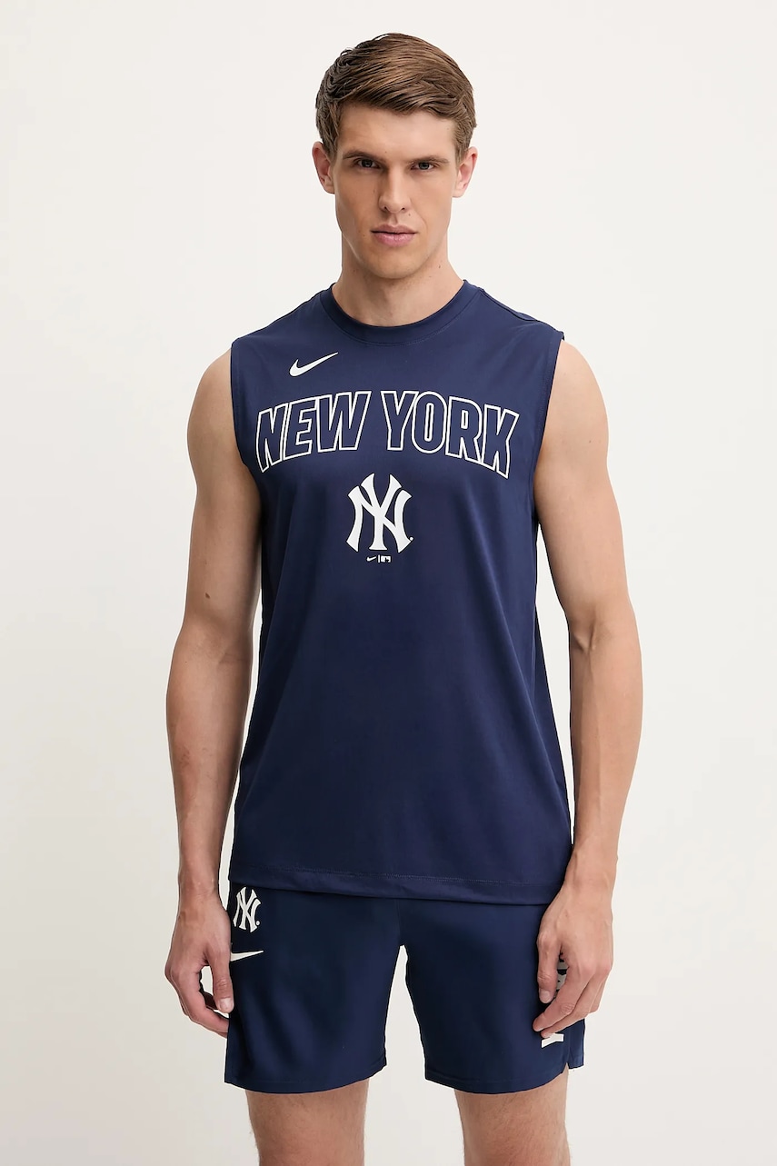 Nike tricou de antrenament New York Yankees culoarea bleumarin, 01B3-44B-NK-Y8P
