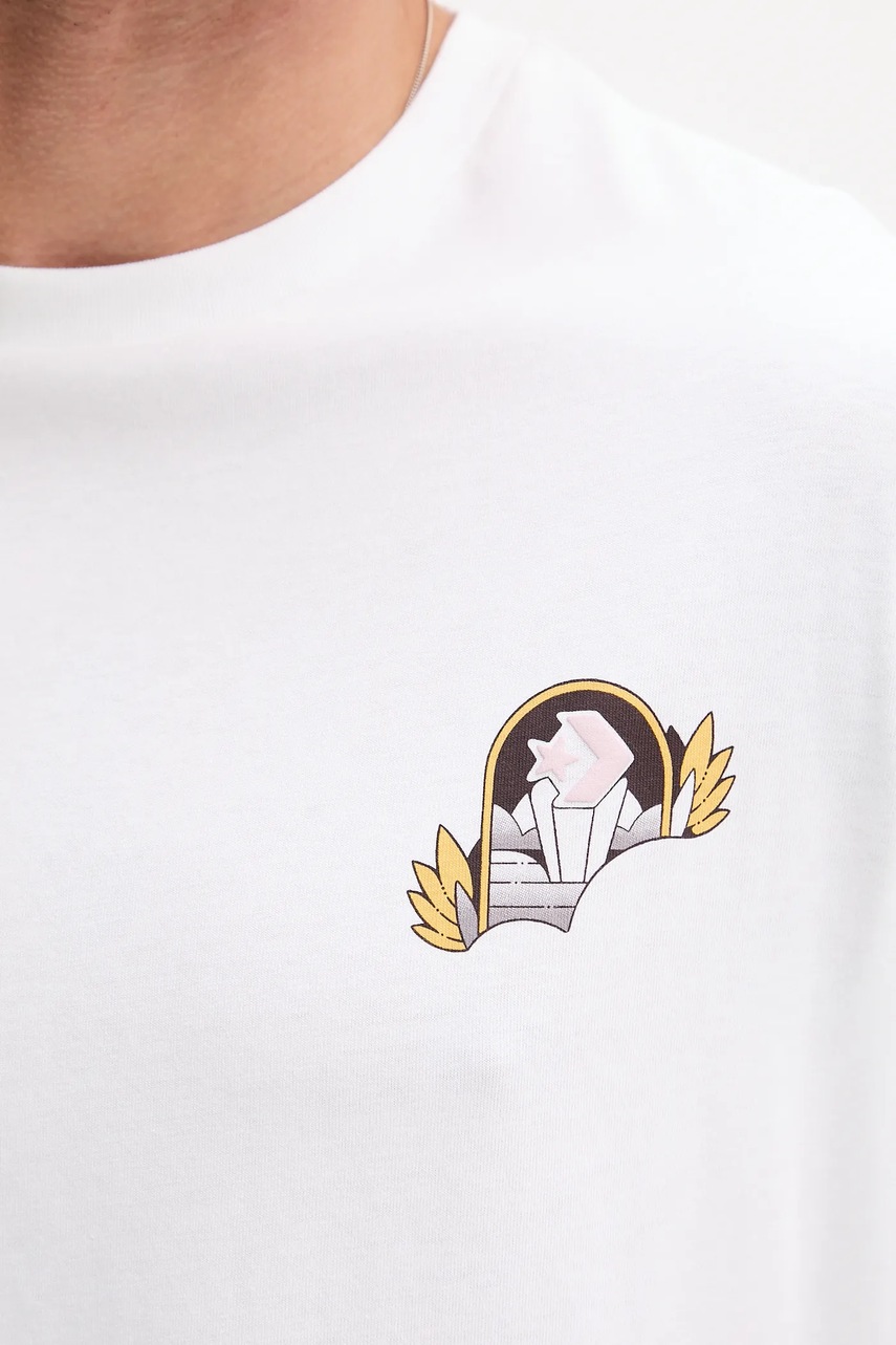 Βαμβακερό μπλουζάκι Converse φωτογραφία