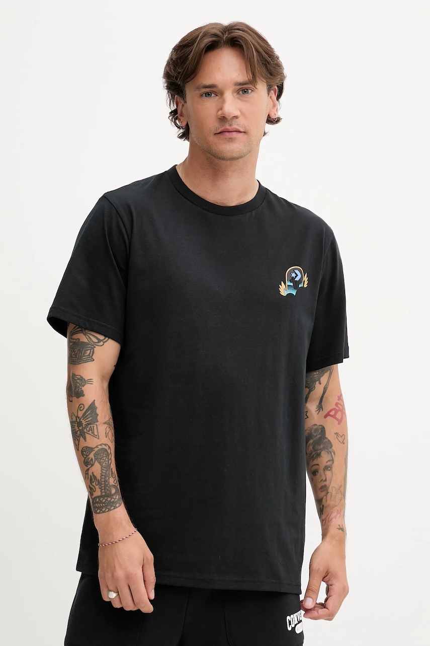 Βαμβακερό μπλουζάκι Converse