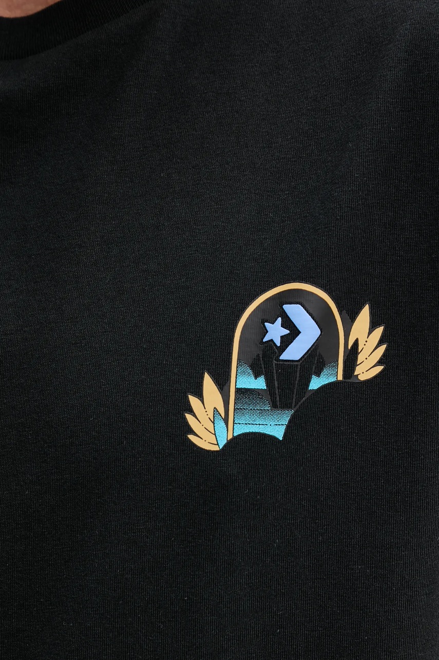 Βαμβακερό μπλουζάκι Converse φωτογραφία