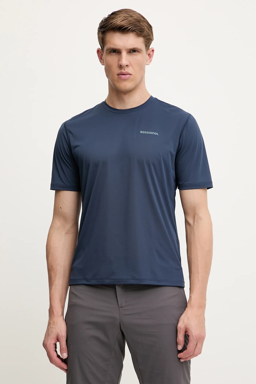 Rossignol tricou sport SIDELHORN culoarea bleumarin, uni, RLNMY08