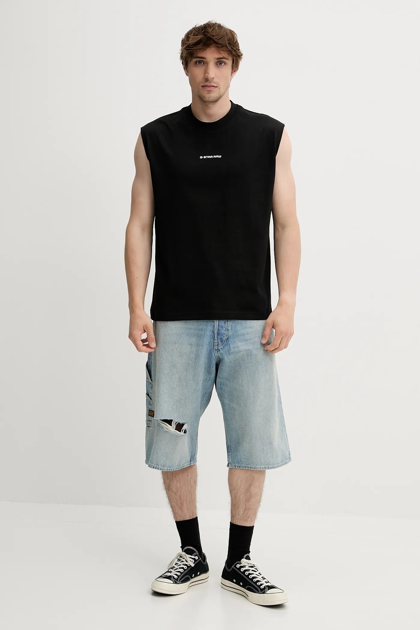 Хлопковая футболка G-Star цвет чёрный D26028-C336
