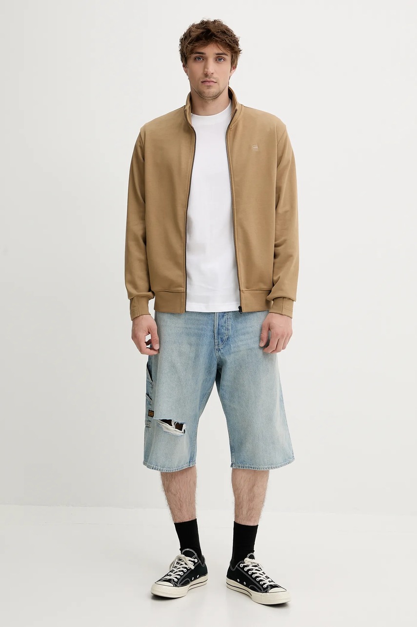 Хлопковая футболка G-Star цвет белый с принтом D26047-C336