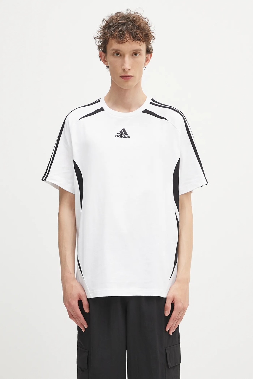 Bavlněné tričko adidas Originals Teamgeist Tee pánské, bílá barva, s aplikací, KE0146