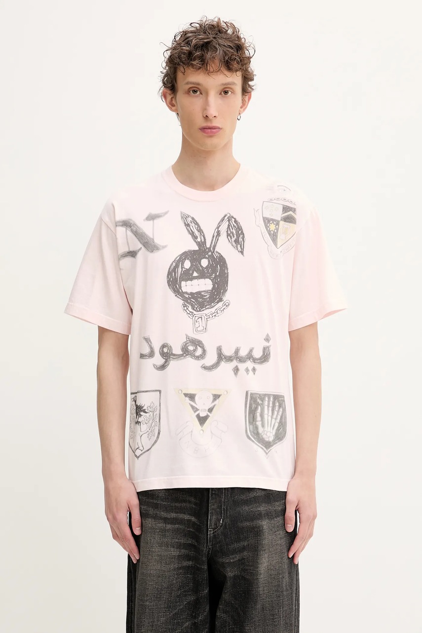 NEIGHBORHOOD t-shirt bawełniany NH . TEE SS-17