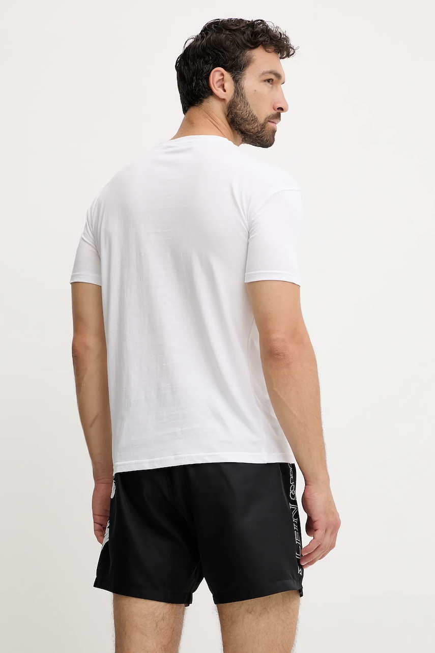Хлопковая футболка PLEIN SPORT цвет белый с принтом PS25MTS08 Хлопковая футболка PLEIN SPORT цвет белый с принтом PS25MTS08