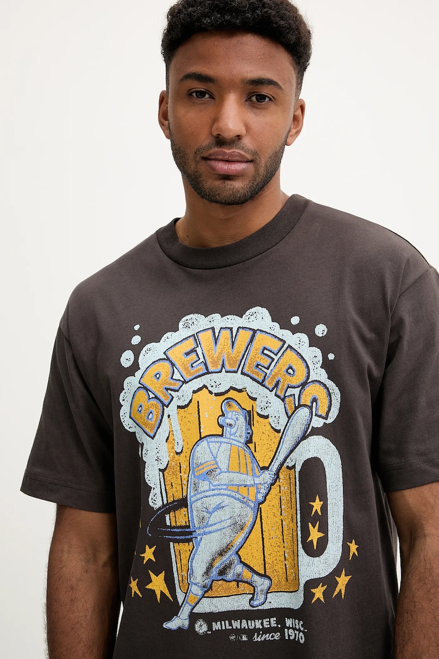 Bavlněné tričko 47 brand BC013TMKBRU643621C9