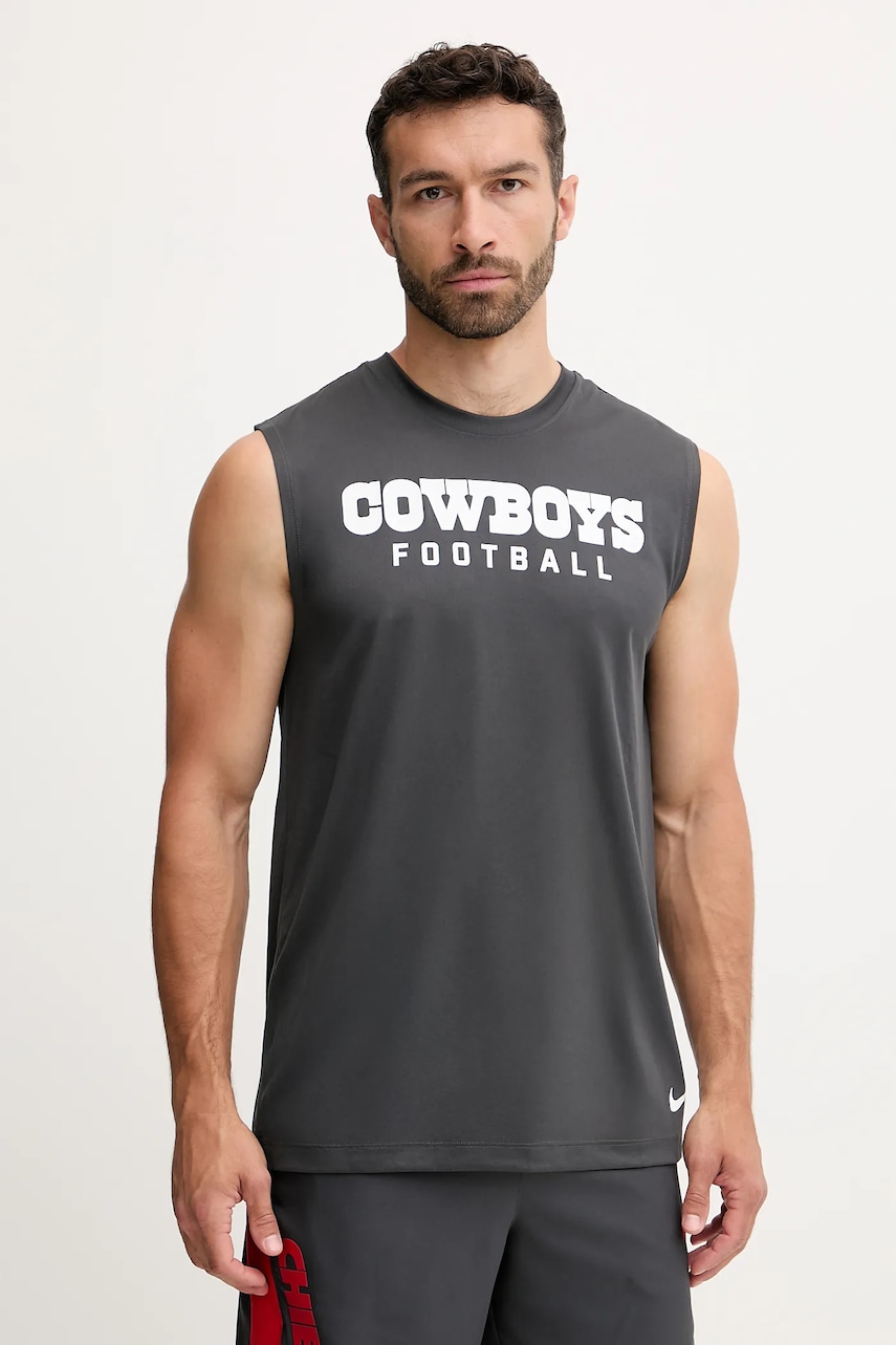 Top Nike Dallas Cowboys šedá barva, 01B3-06F-7RD-0LJ