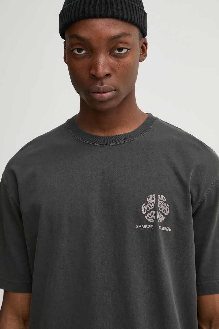 Bavlněné tričko Samsoe Samsoe SAJOURNAL (obrázek 7)
