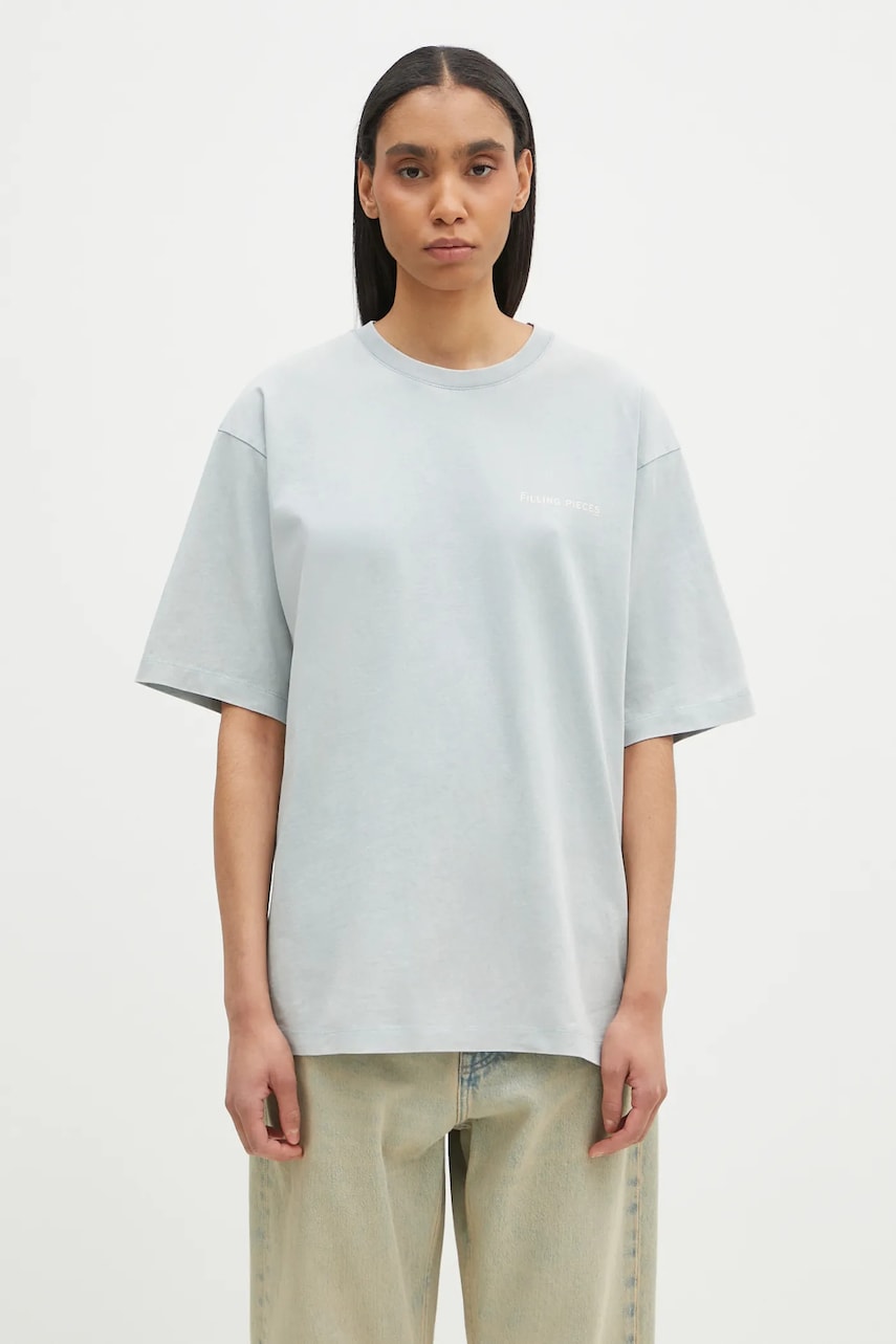 Filling Pieces tricou din bumbac culoarea gri, 74413789980 Filling Pieces tricou din bumbac culoarea gri, 74413789980