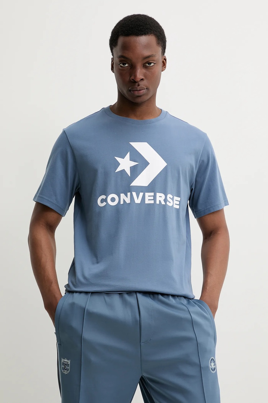 Converse tricou din bumbac cu imprimeu, 10025458-A40