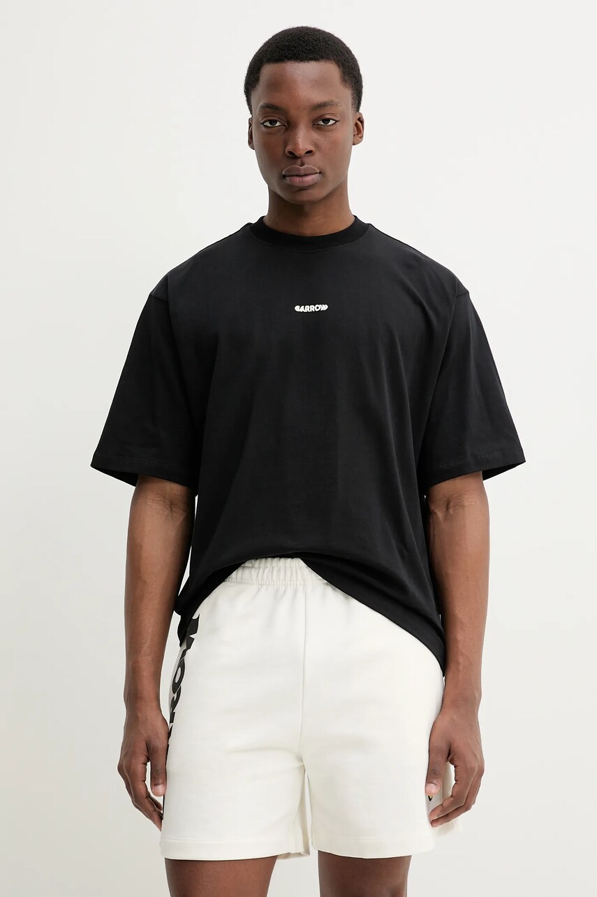 Barrow tricou din bumbac culoarea negru, cu imprimeu, S5BWUATH010