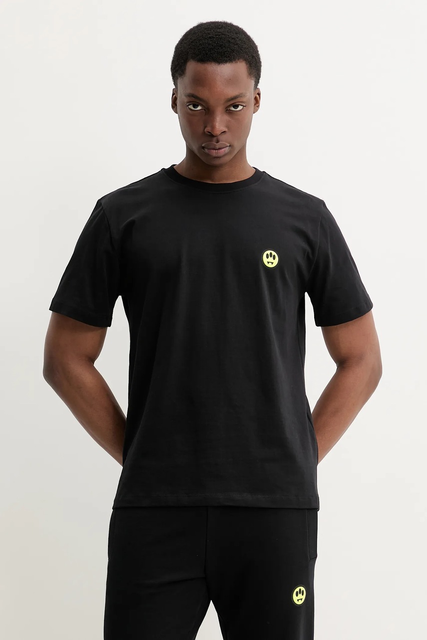 Barrow tricou din bumbac culoarea negru, cu imprimeu, S5BWUATH087