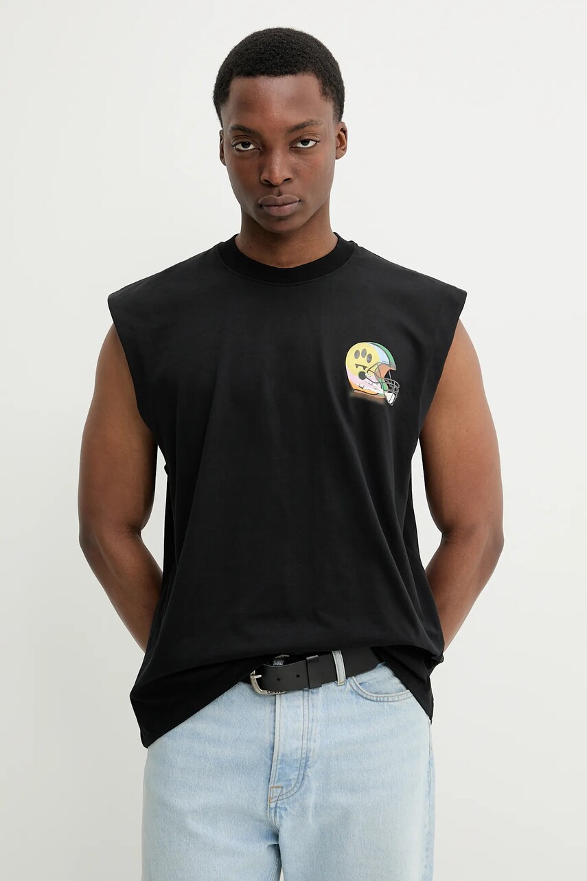 Barrow tricou din bumbac culoarea negru, S5BWUATH144