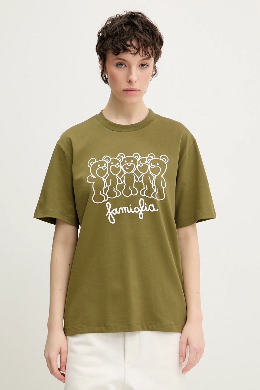 Inbetweeners tricou din bumbac culoarea verde, cu imprimeu, S5TWUATH031
