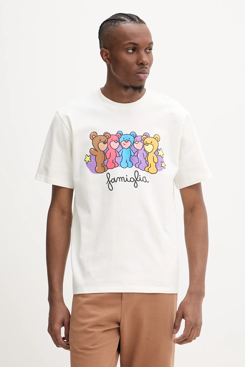 Inbetweeners tricou din bumbac culoarea bej, cu imprimeu, S5TWUATH040 Inbetweeners tricou din bumbac culoarea bej, cu imprimeu, S5TWUATH040