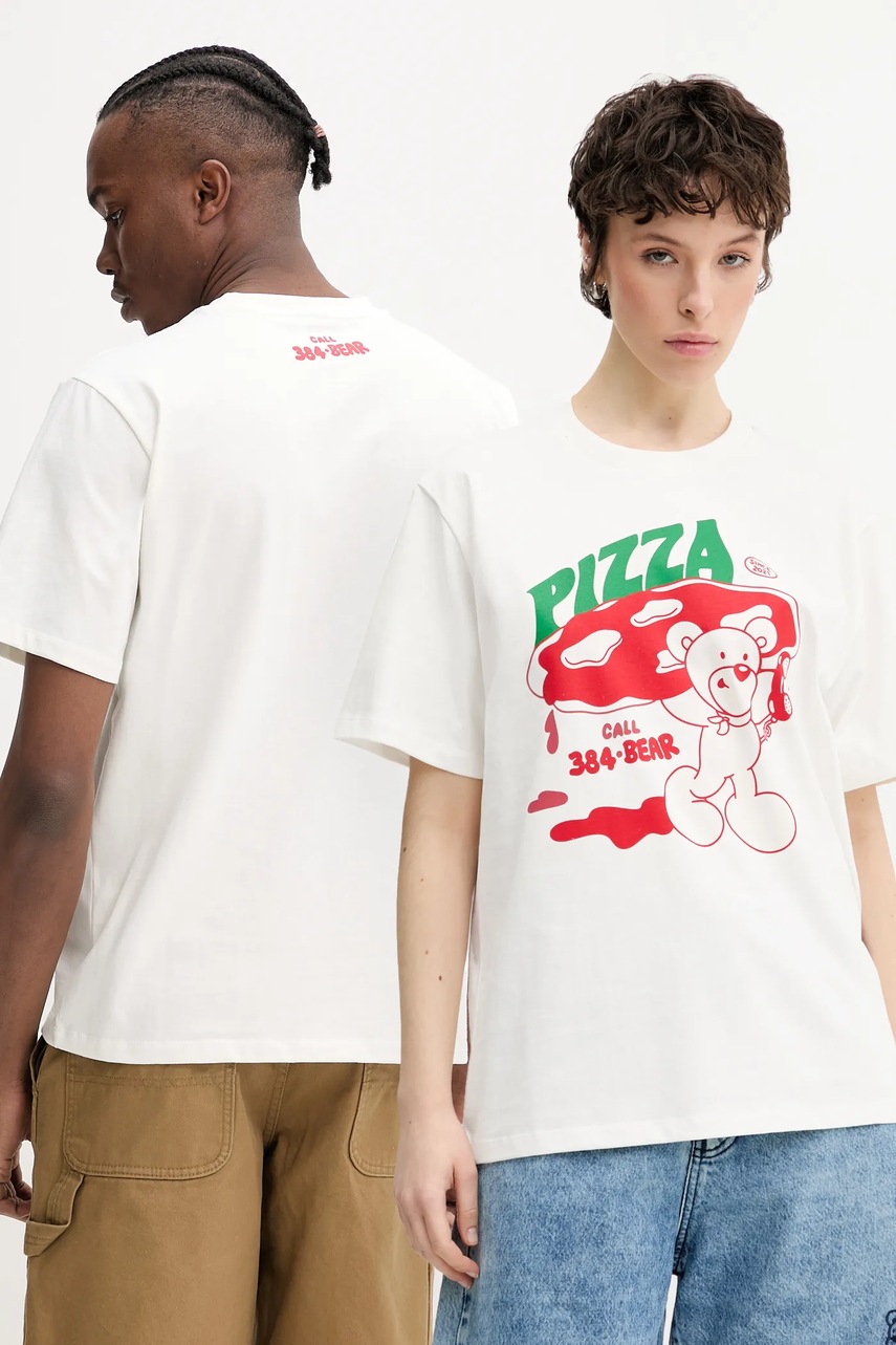 Inbetweeners tricou din bumbac culoarea bej, cu imprimeu, S5TWUATH041