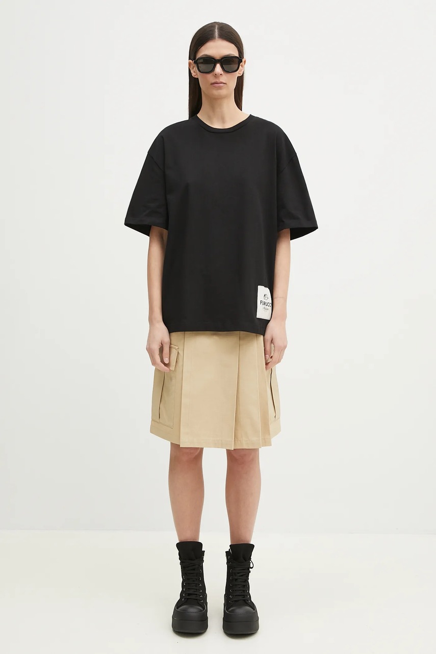 Βαμβακερό μπλουζάκι Fiorucci Logo Label Boxy Fit φωτογραφία