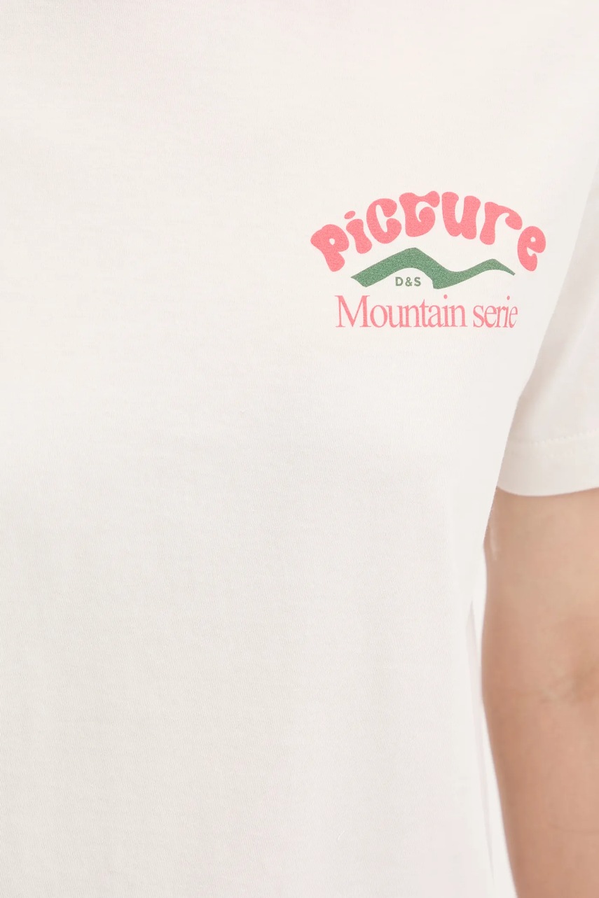 Βαμβακερό μπλουζάκι Picture D&S Bardenas χρώμα: μπεζ, MTS1242 φωτογραφία