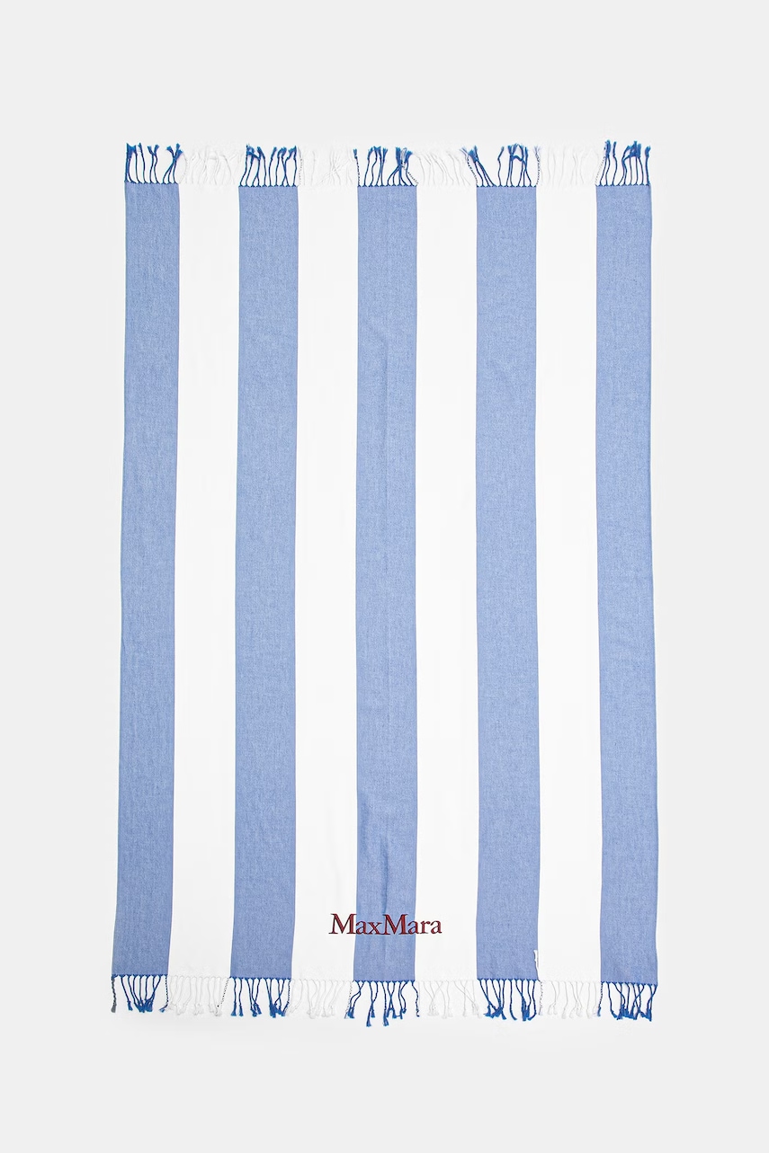 Max Mara Beachwear prosop de plajă din bumbac