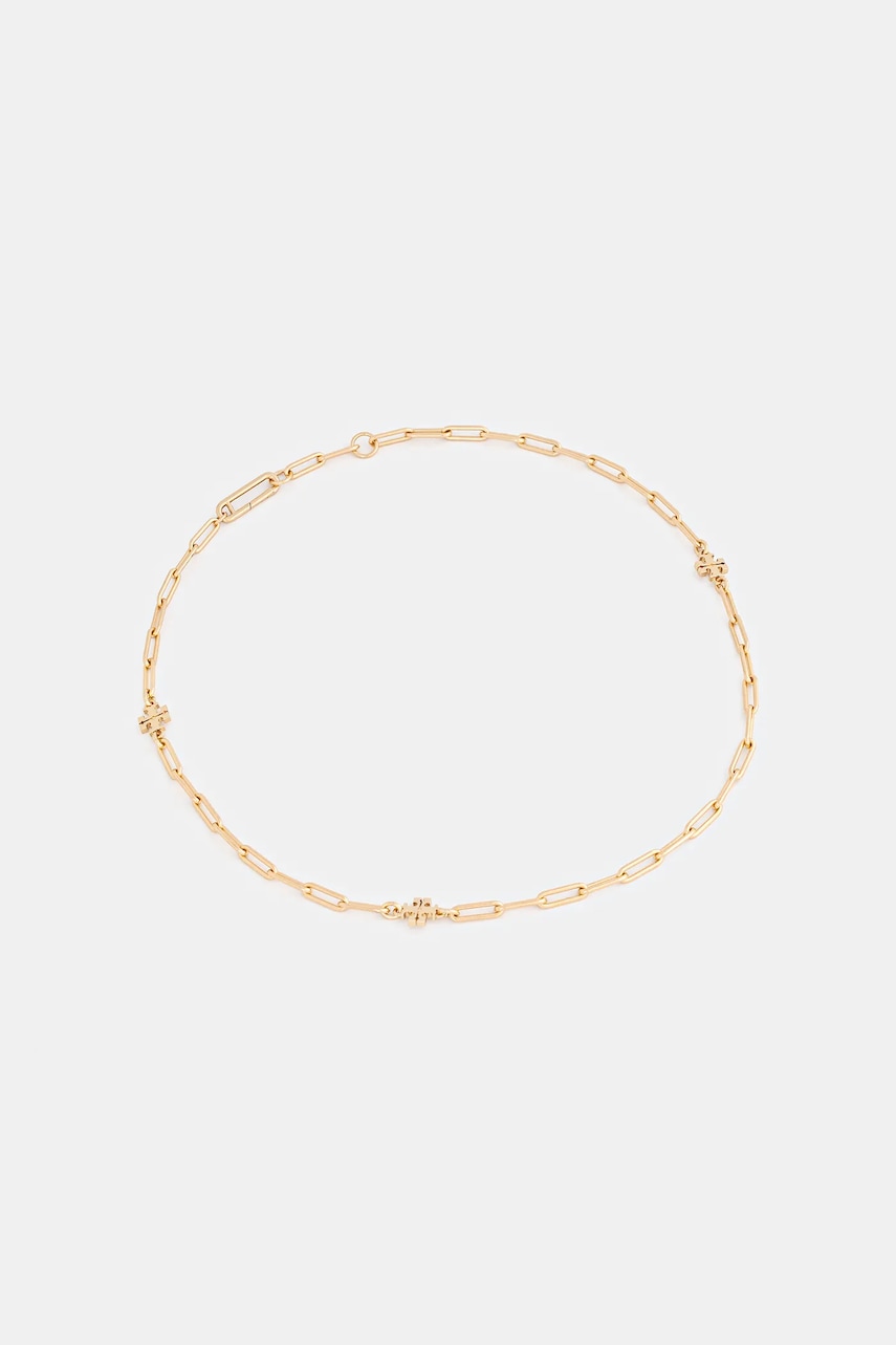 Tory Burch colier placat cu aur Good Luck 150517-720