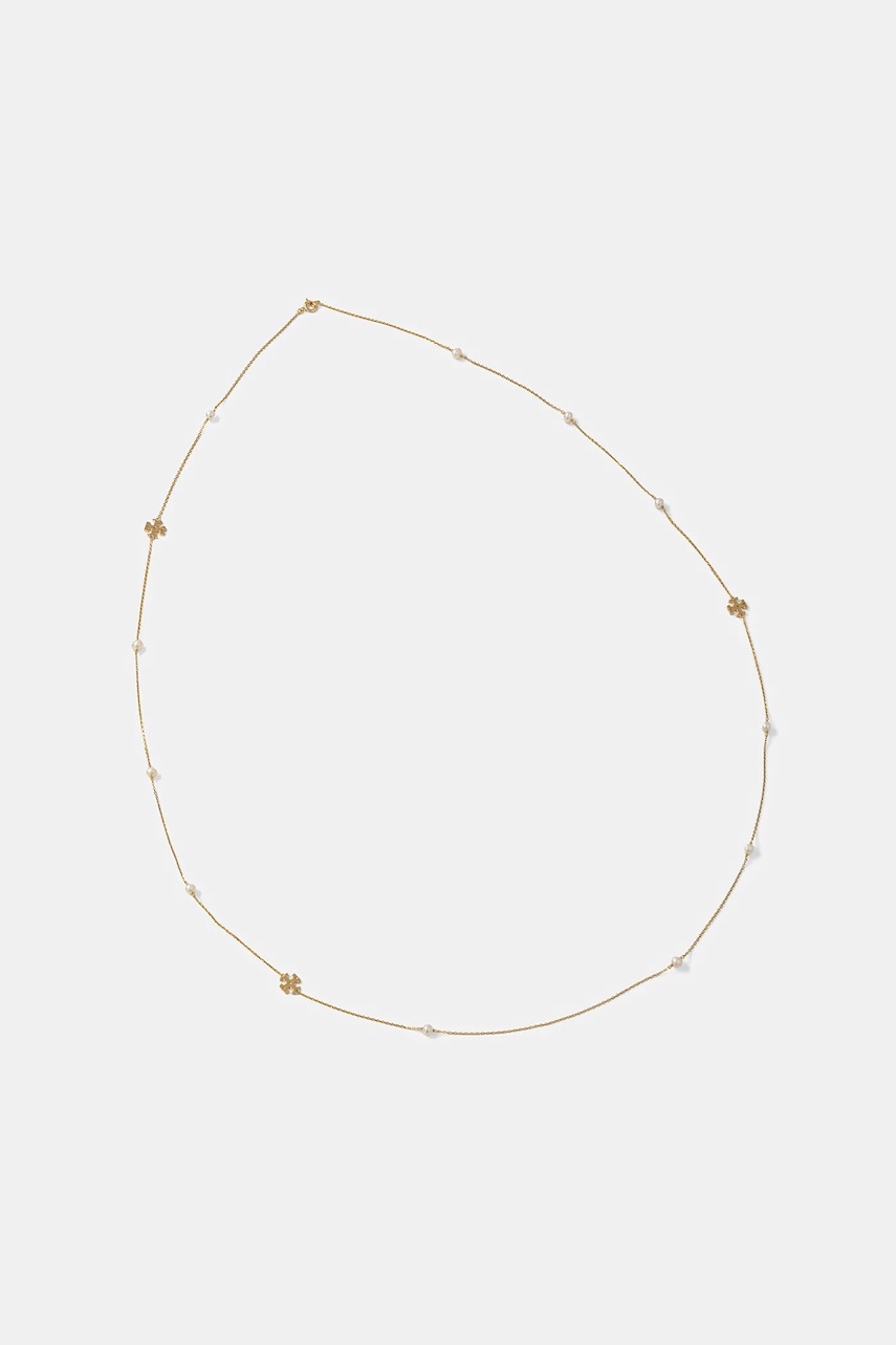 Tory Burch colier placat cu aur Long Kira 157210-137