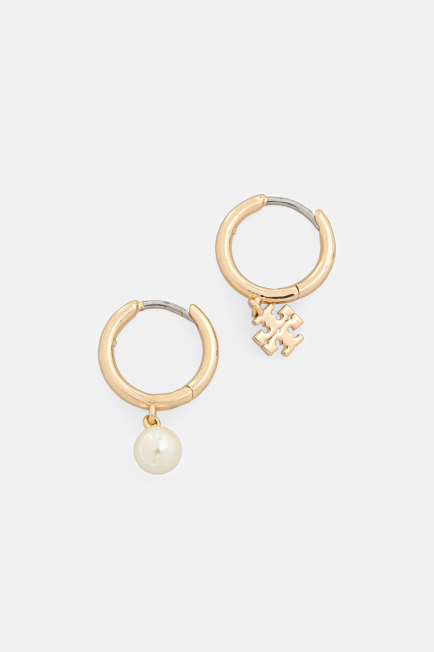 Επιχρυσωμένα σκουλαρίκια Tory Burch Kira Mismatched