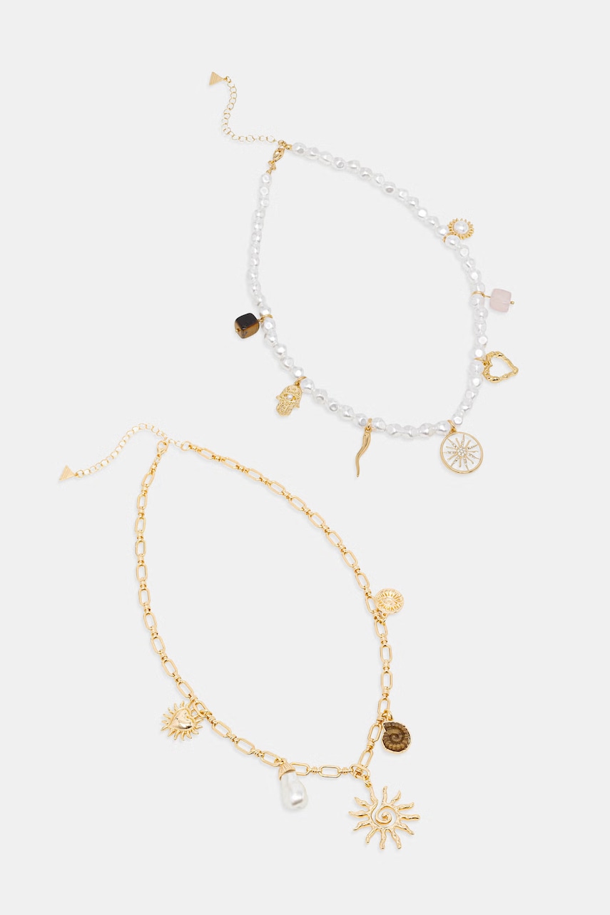 Aldo κολιέ γυναικείο μεταλλικό SOLAMOUR 2-pack
