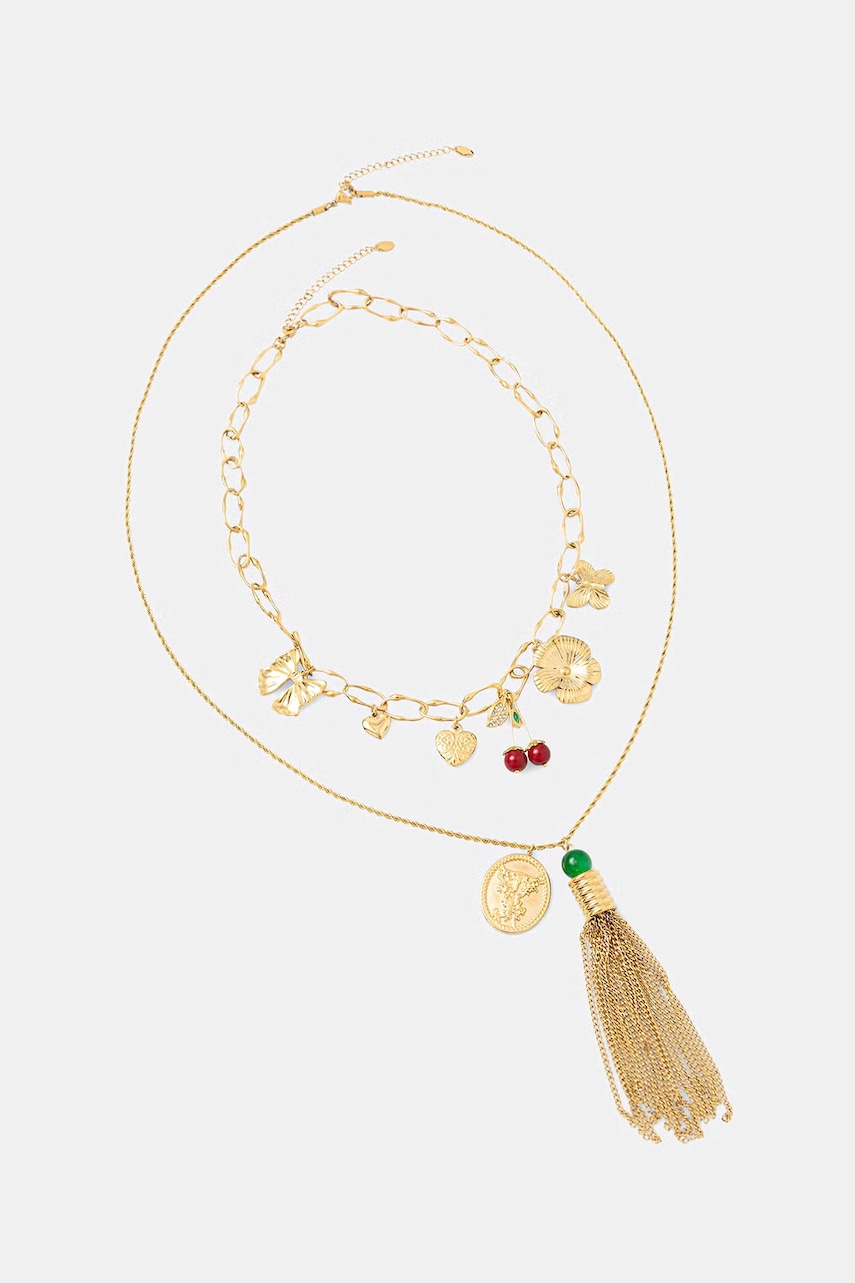 Twinset colier pentru femei pachet de 2