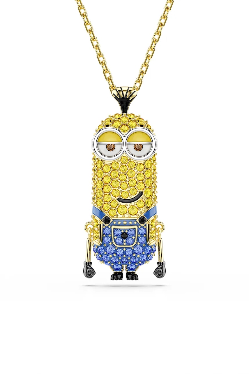 Swarovski colier cu pandantiv de damă placat cu aur cu cristal Swarovski MINIONS