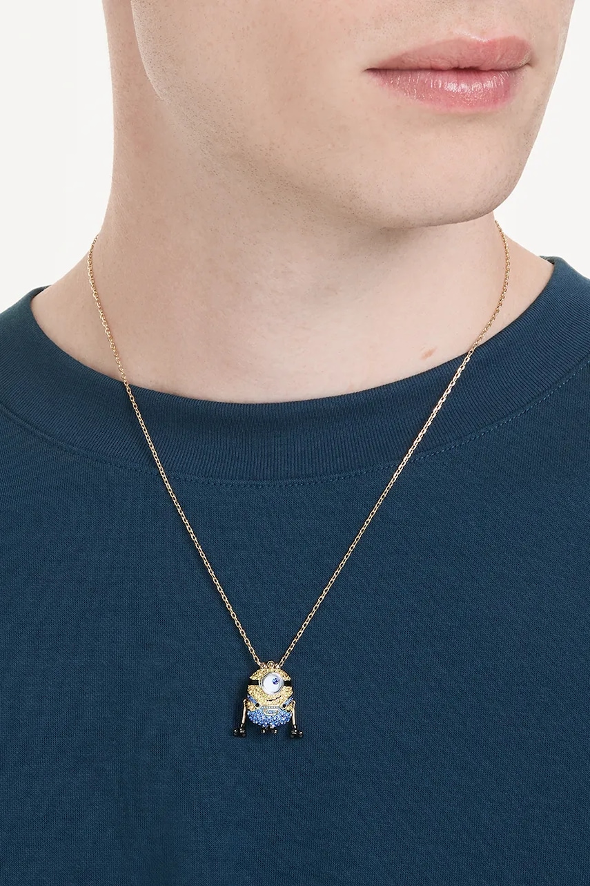 Swarovski náhrdelník dámsky pozlátený so zirkónom MINIONS