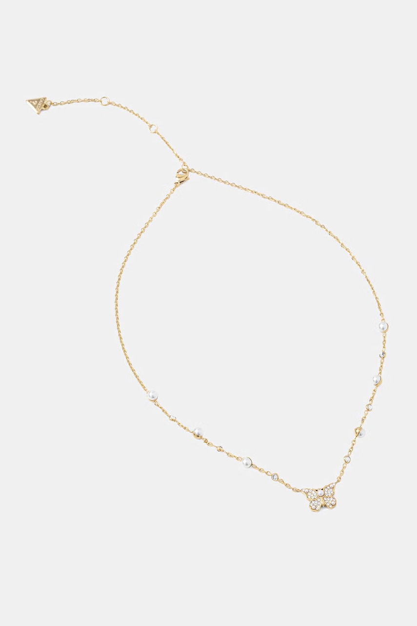 Guess κολιέ γυναικείο ανοξείδωτο ατσάλι BORBOLETA JUBN06.125JW χρυσαφί ONE SIZE