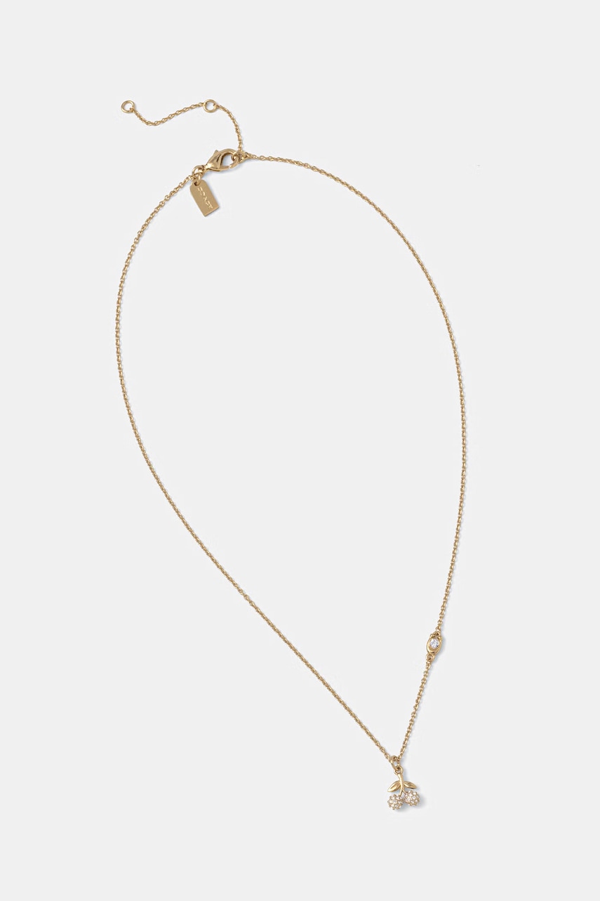 Γυναικείο κολιέ Coach μεταλλικό κρυστάλλινο