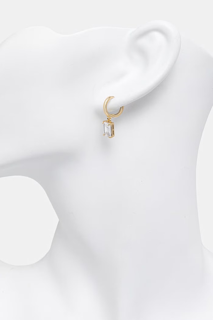 Lauren Ralph Lauren náušnice dámské kovové s kubickým zirkonem (obrázek 3)