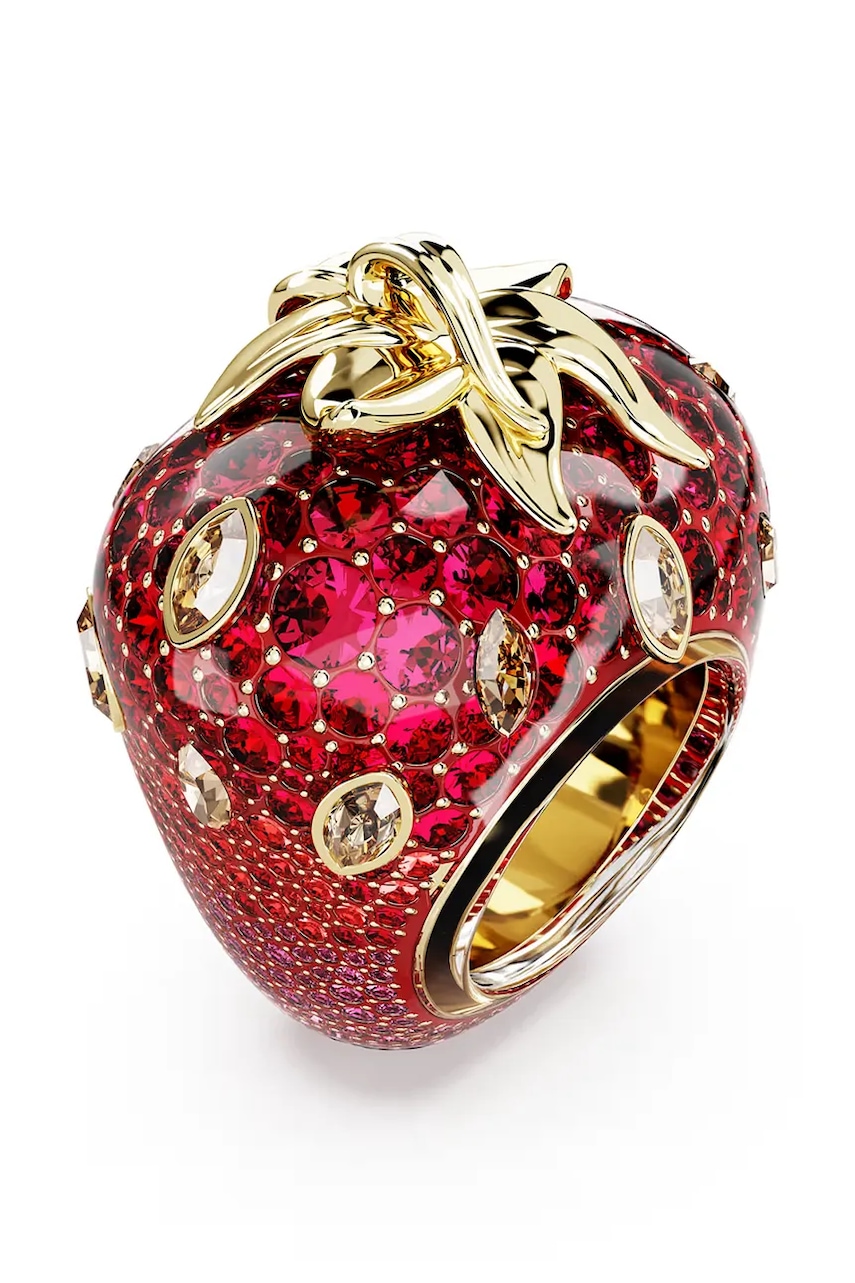 Swarovski prsteň dámsky pozlátený swarovski kryštál IDYLLIA