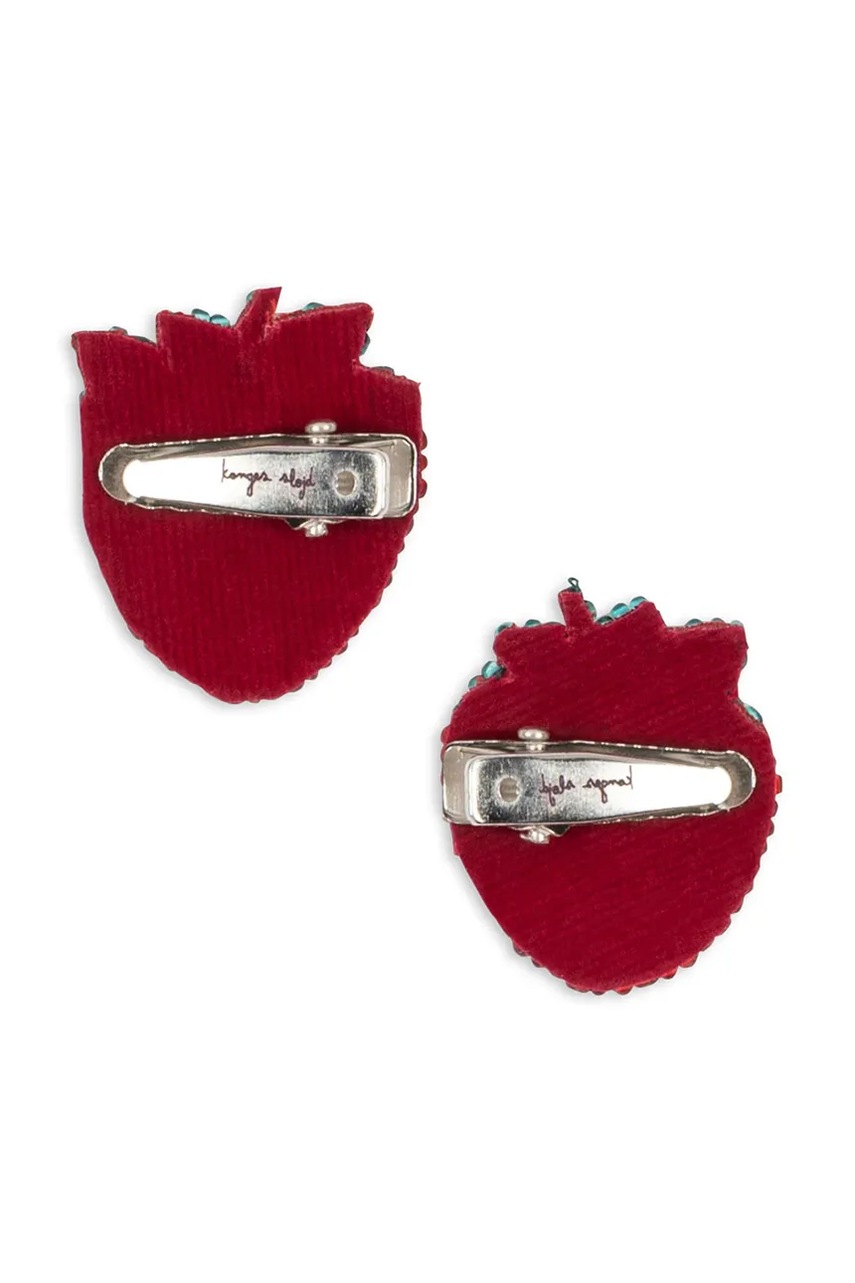 Παιδικά κλιπ μαλλιών Konges Sløjd 2 PACK STRAWBERRY BEADED HAIR CLIP 2-pack φωτογραφία