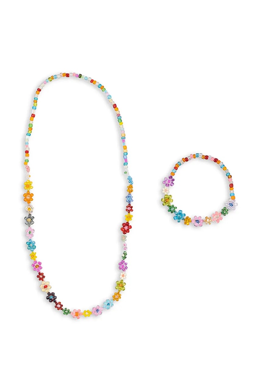 Дитяче намисто і браслет Konges Sløjd FLOWER FIELD NECKLACE AND BRACELET SET