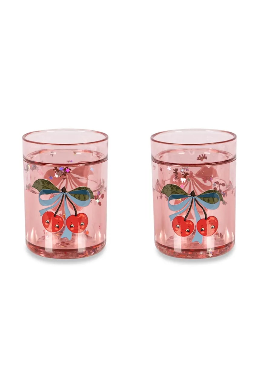Konges Sløjd Σετ κούπες παιδικές 2 PACK GLITTER CUPS
