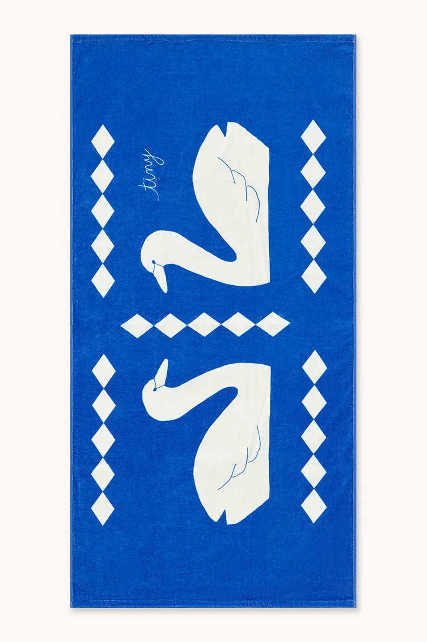 Tinycottons prosop din bumbac pentru copii SWANS TOWEL