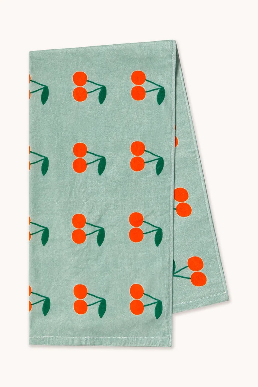 Дитячий бавовняний рушник Tinycottons CHERRIES TOWEL