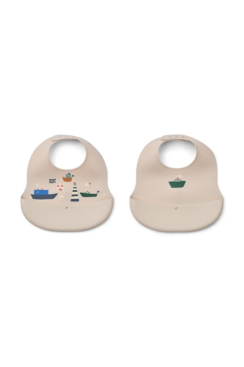 Liewood podbradnik Ember Printed Bib 2-pack