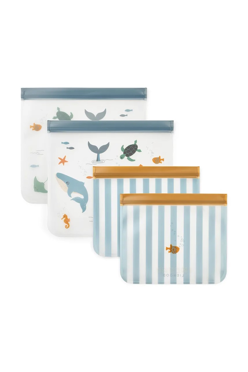 Levně Potravinové pytlíky Liewood Rebus Reusable Food Bags 4-Pack