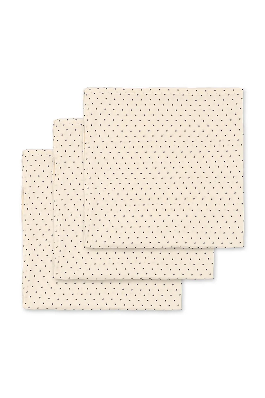 Konges Sløjd scutec de bumbac pentru bebeluși MUSLIN CLOTH GOTS 3-pack