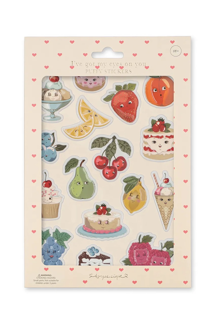 Levně Konges Sløjd samolepky dětské PUFFY STICKERS
