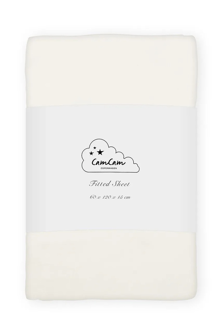 Cam Cam Copenhagen σεντόνι παιδικό βαμβακερό Off-White