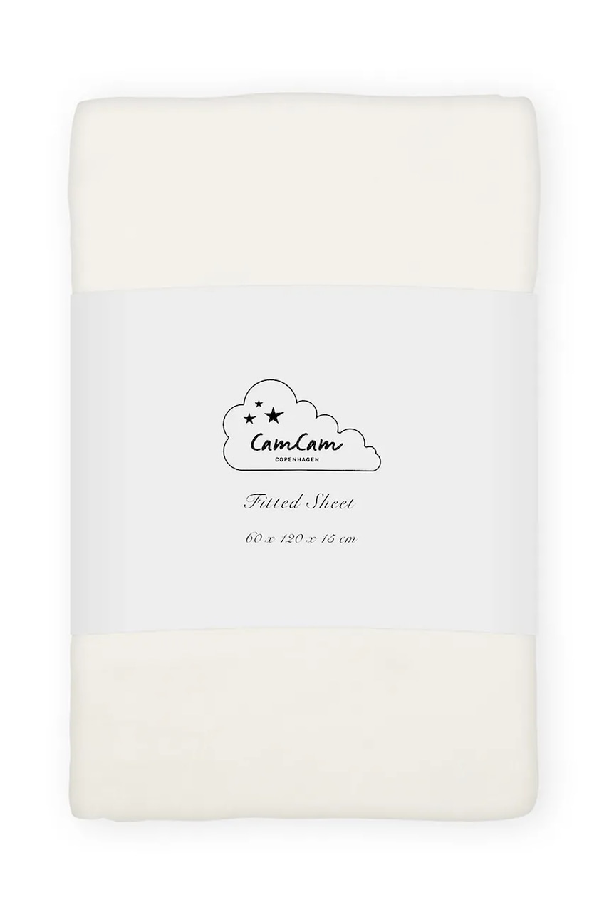 Cam Cam Copenhagen σεντόνι παιδικό βαμβακερό Off-White