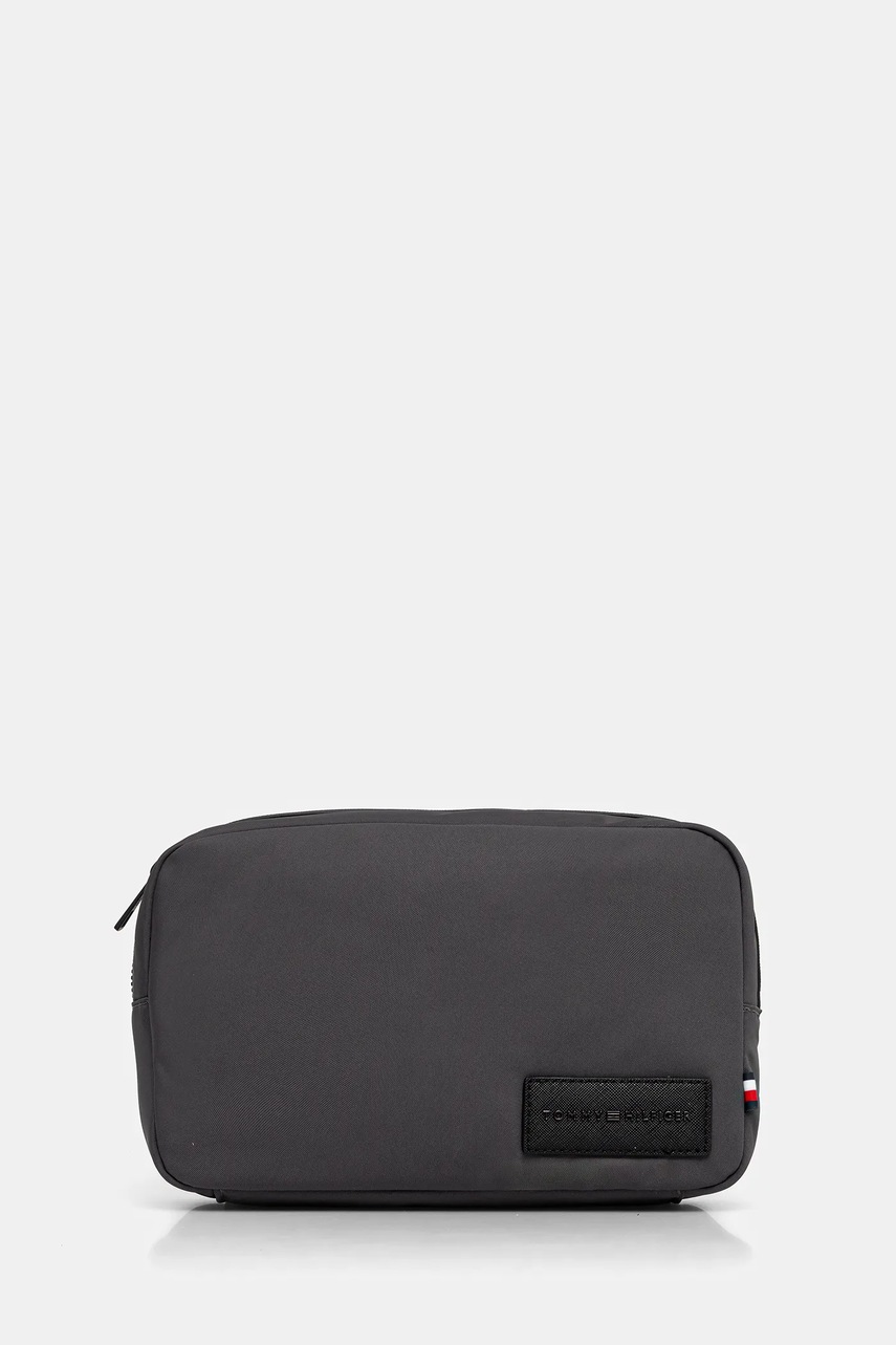 Levně Kosmetická taška Tommy Hilfiger šedá barva, AM0AM13951